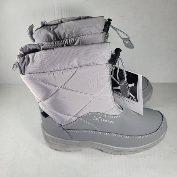 Arctix Women Light Gray Tracer Waterproof Quilted Winter Boots Size 5 - Picture 3 of 7